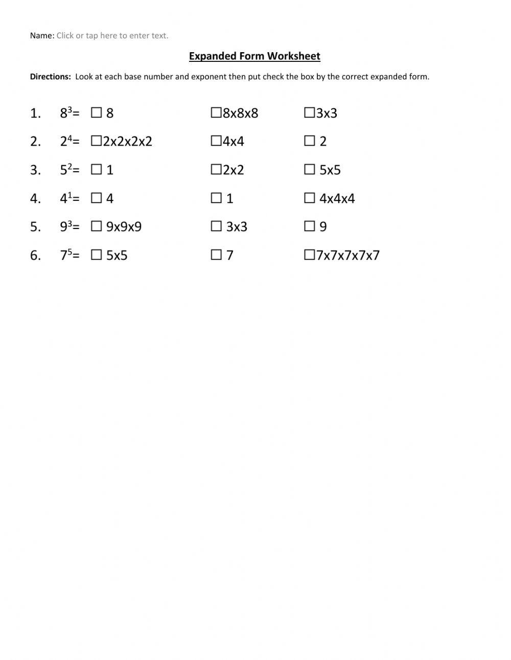 Expanded Form Worksheet 604036 | rekortc | Live