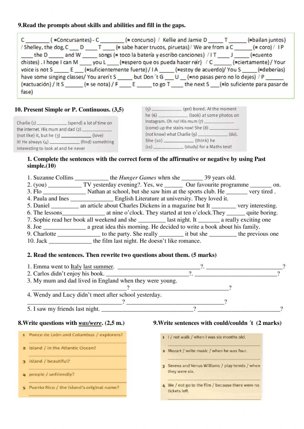 Reinforcement Activities