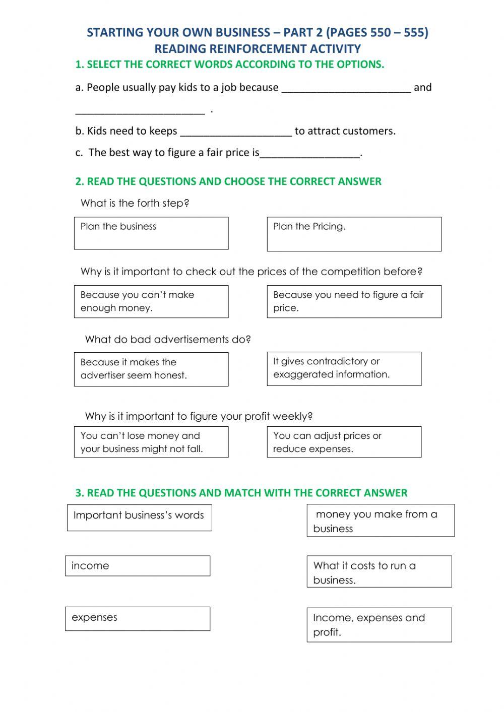 Starting your Own Business 2