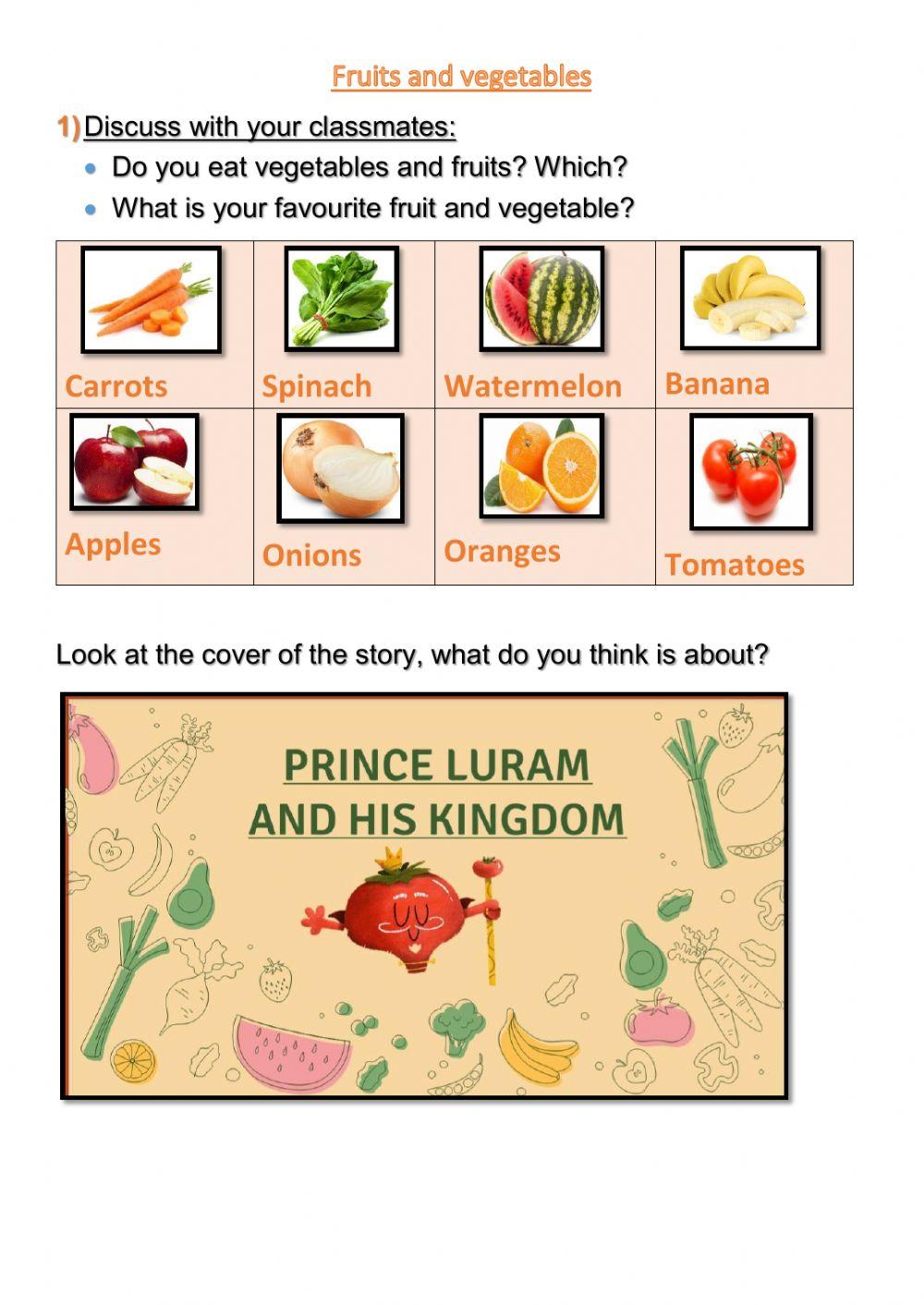 Fruits and Vegetables