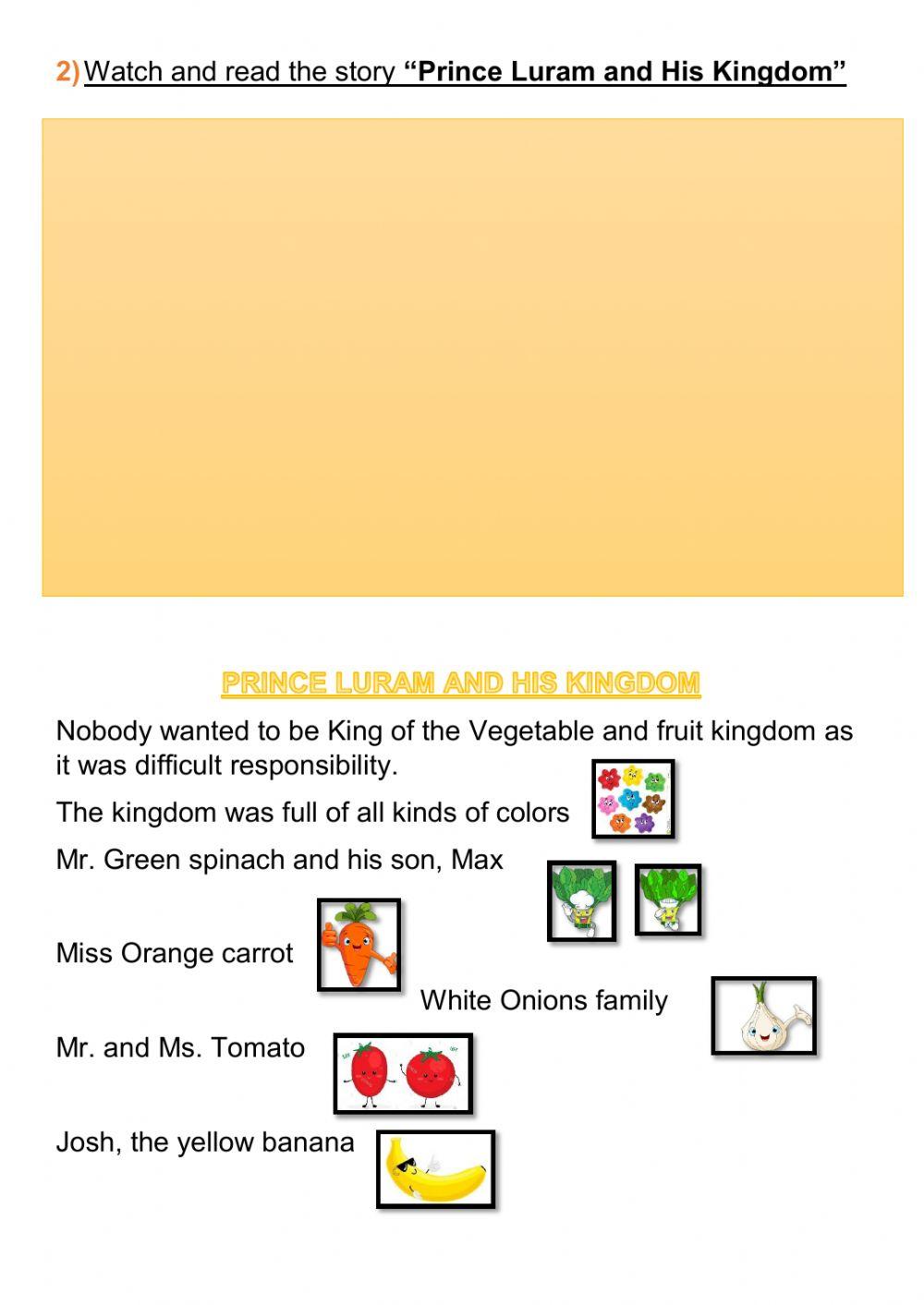 Fruits and Vegetables