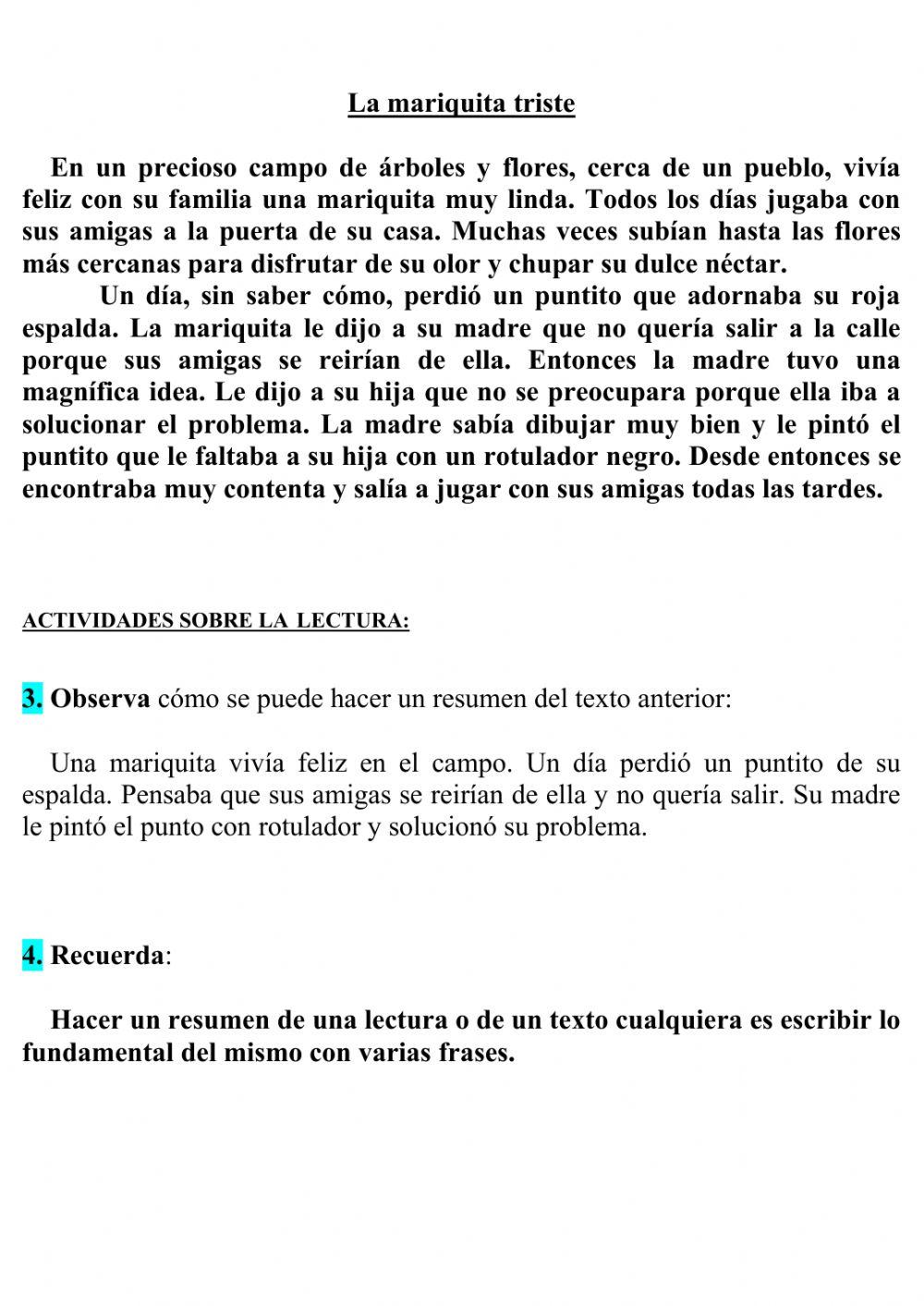 Expresión escrita VIII