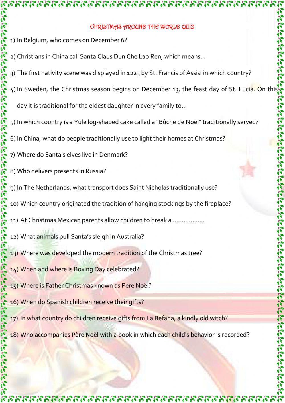 Christmas traditions Christmas traditions