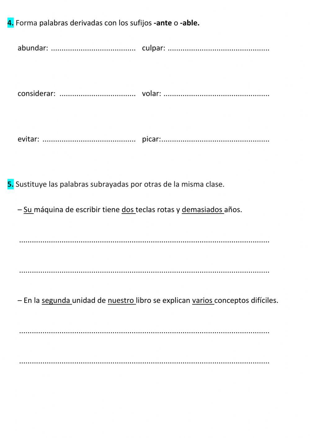 Ficha refuerzo t-6 5º epo