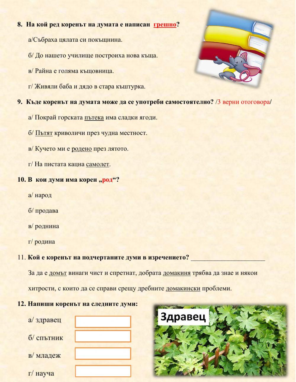 Корен на думата