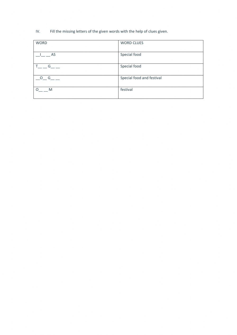 My First Presentation worksheet