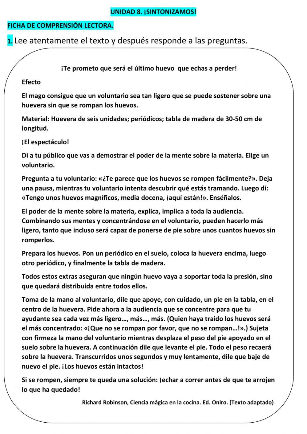 Ficha CL t-8 LCL 5º EPO