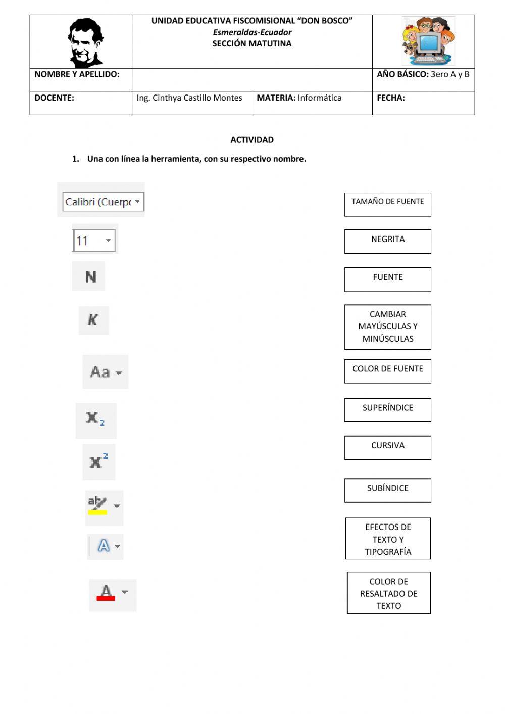 Herramientas de word