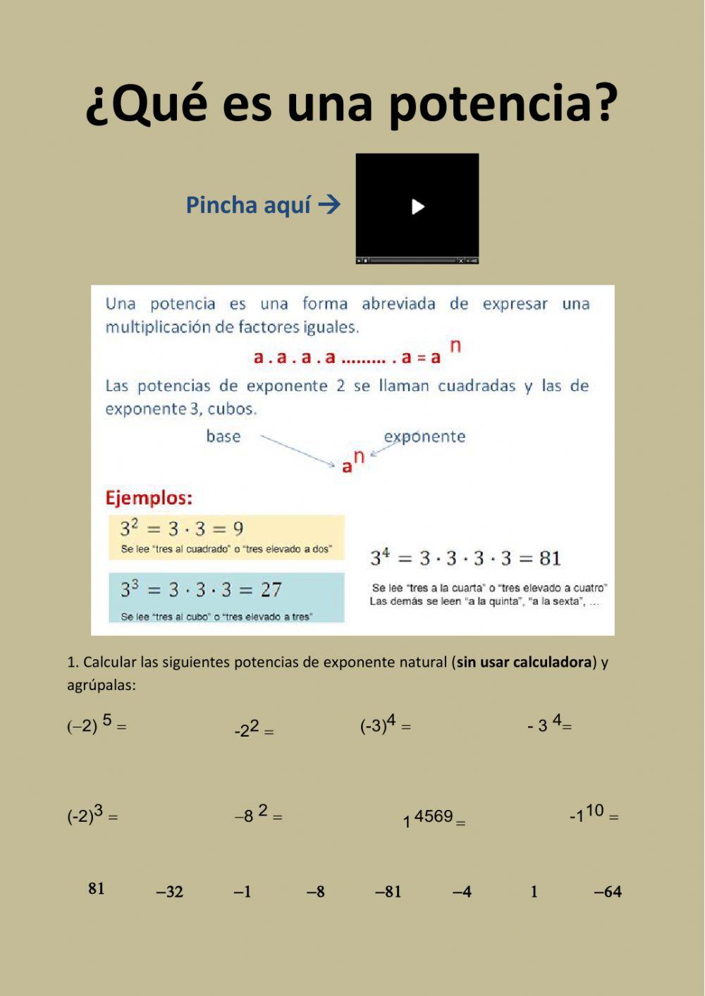 Qué es una potencia
