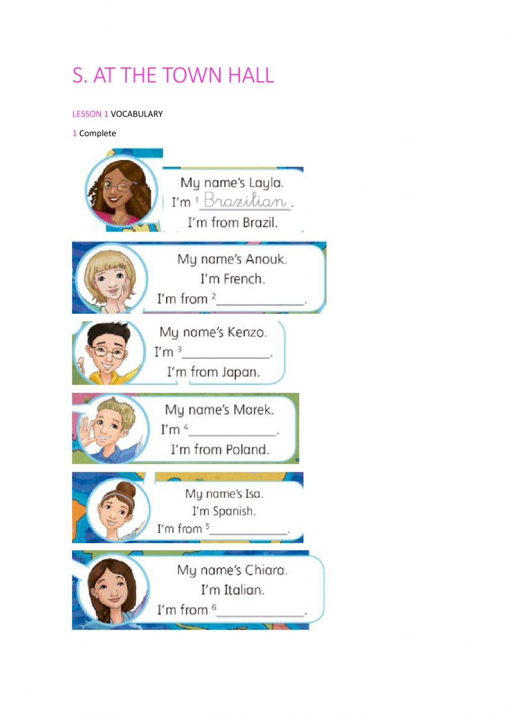 Countries and nationalities
