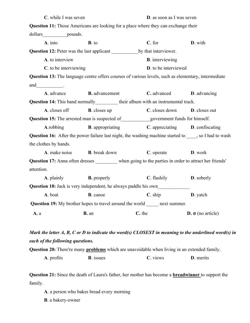 De thi thu tn.thpt tieng anh 2020 - de 32