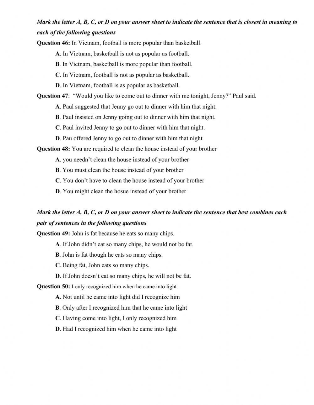 De thi thu tn.thpt tieng anh 2020 - de 32