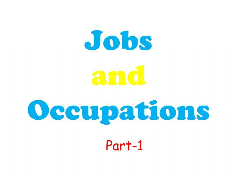 Jobs and Occupations-1