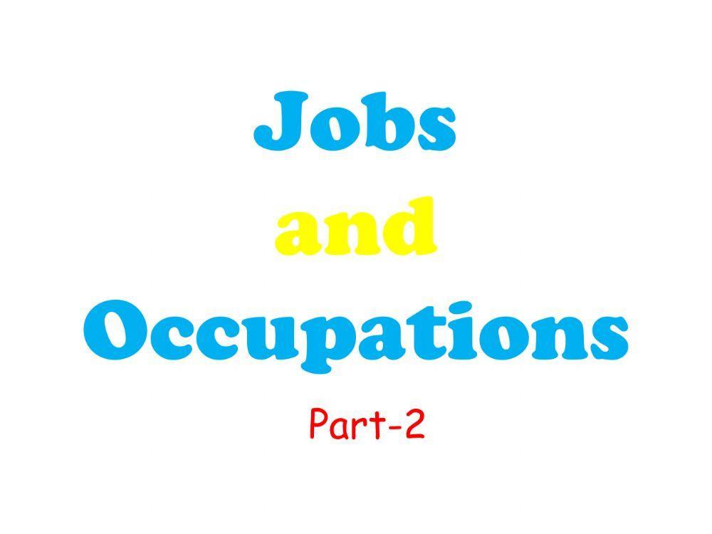 Jobs and Occupations-2