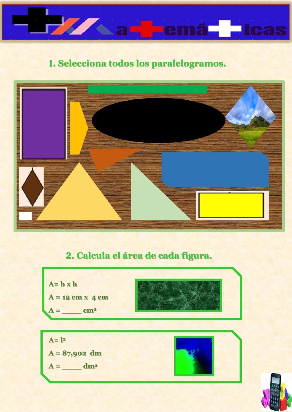 Área del paralelogramo