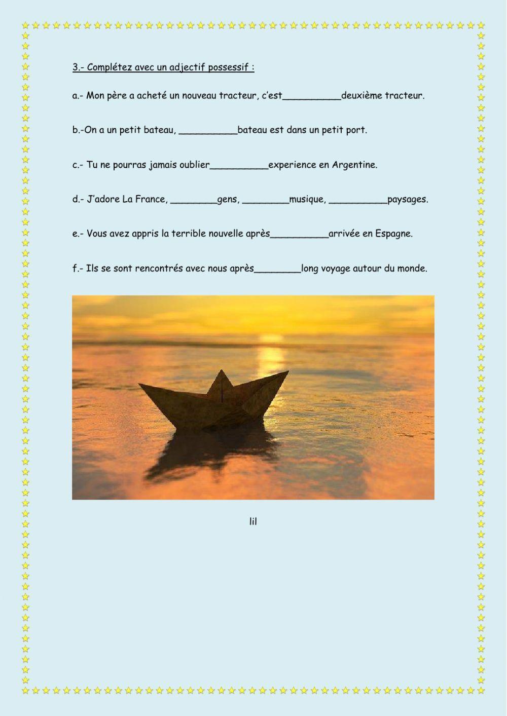 Adjectifs possessifs