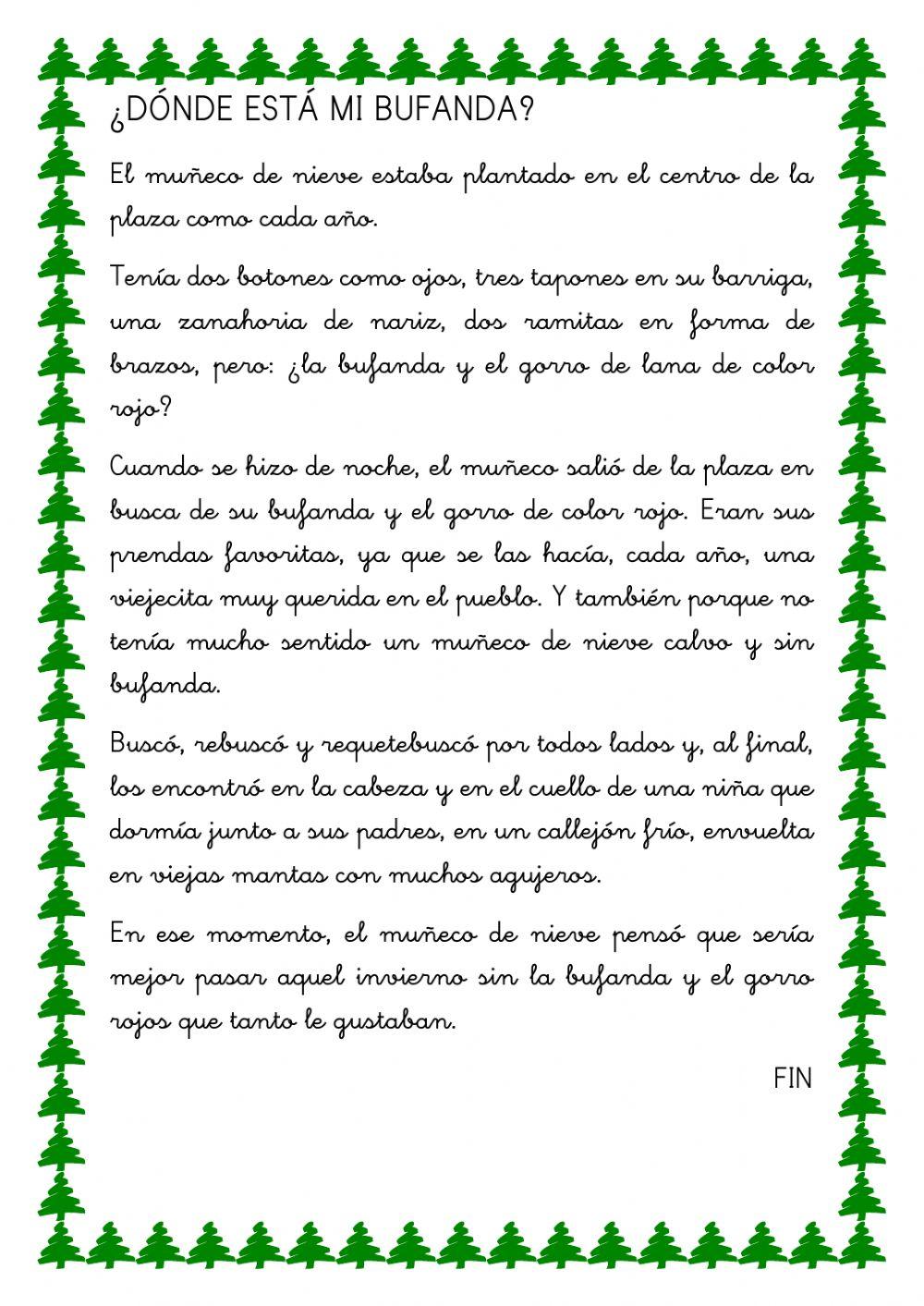 Escrito por navidad - ¿Dónde está mi bufanda?