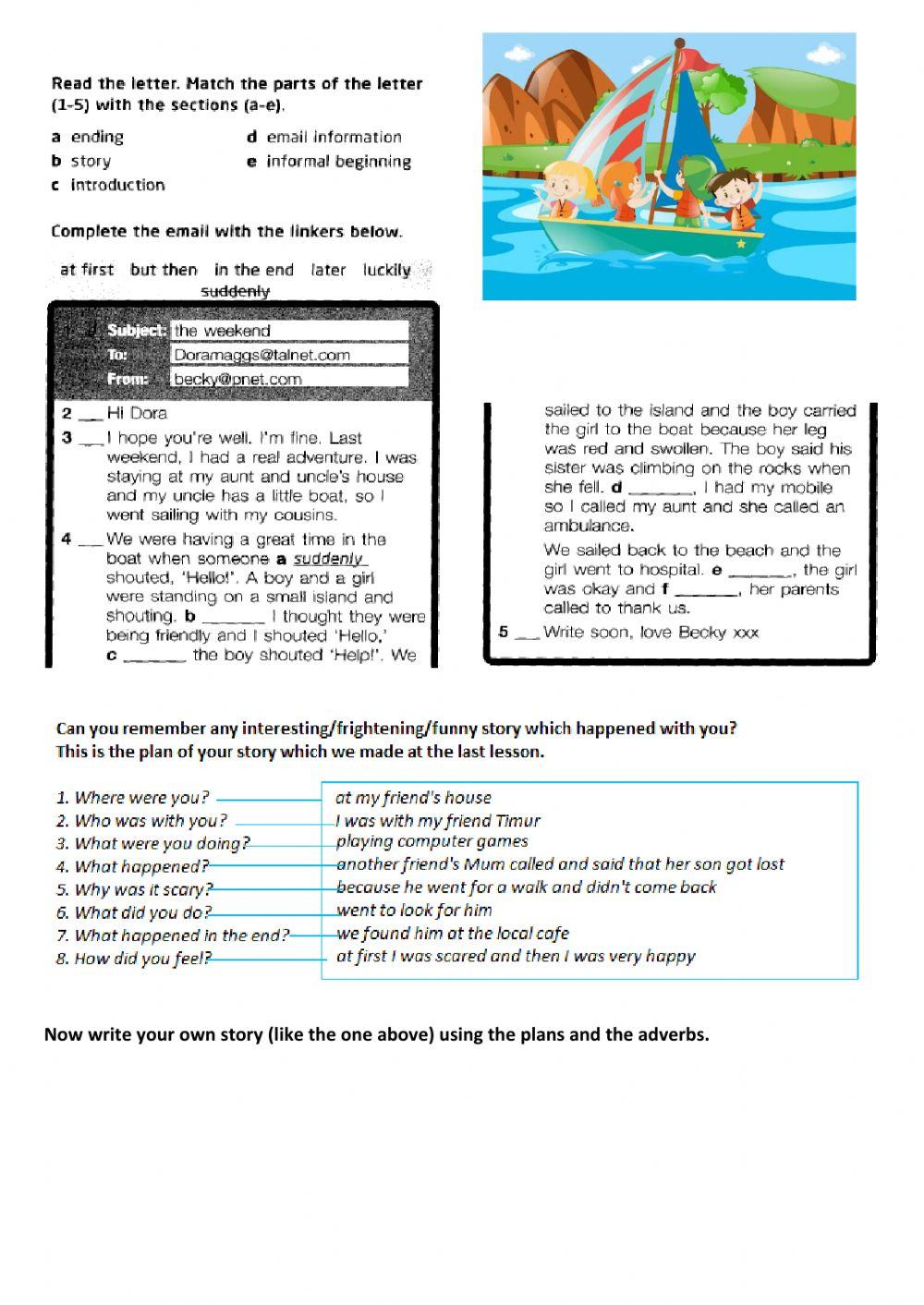 Choices PreInt Unit 4 writing a story