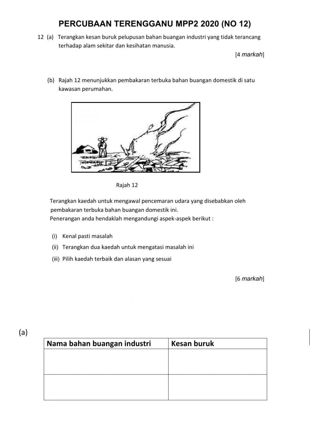 Soalan Percubaan Terengganu MPP2 2020 (Bahagian C: No 12)