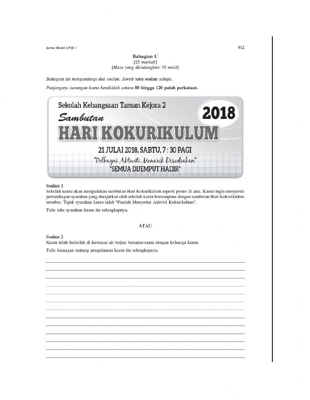 BM PENULISAN TAHUN 6