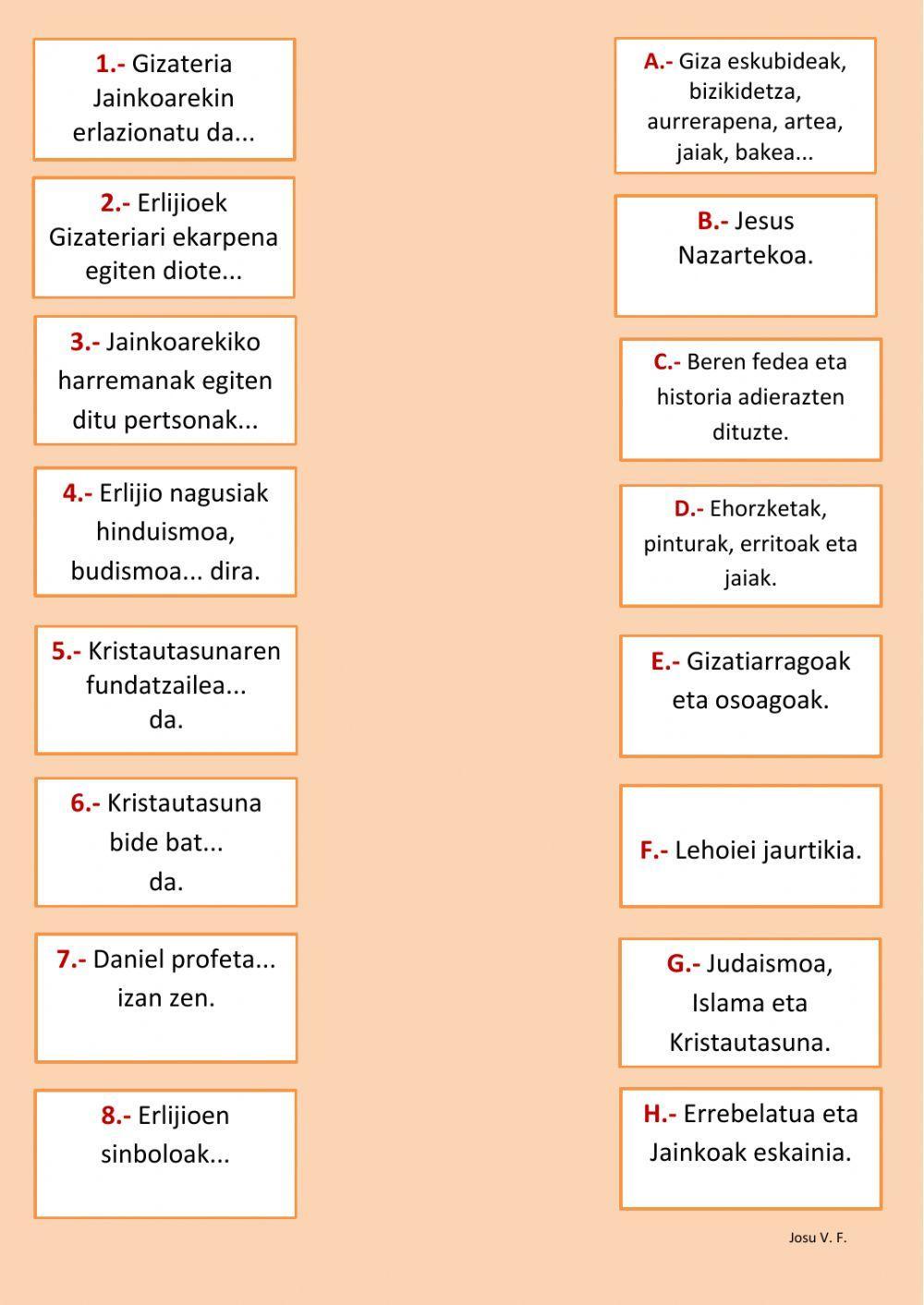 MUNDUKO ERLIJIOAK. LOTU GEZIZ