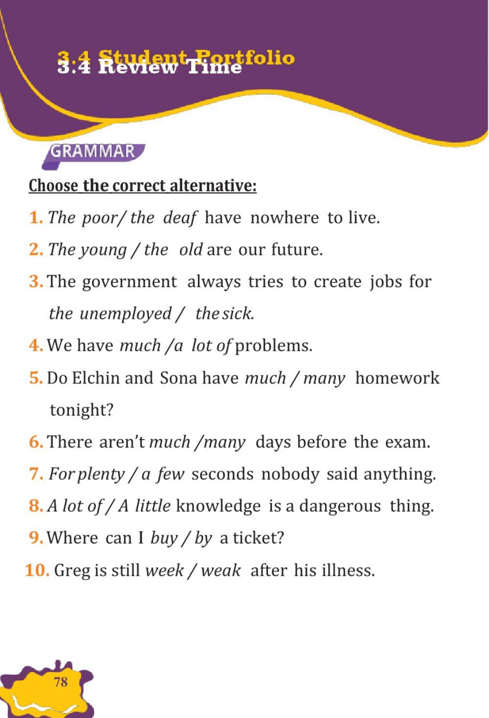 3.4 Student Portfolio: Task A Page 78