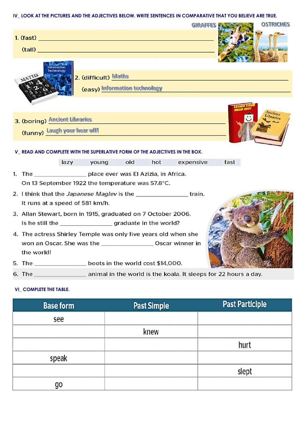 Final exam - elemental 6 - unit 7 & 8