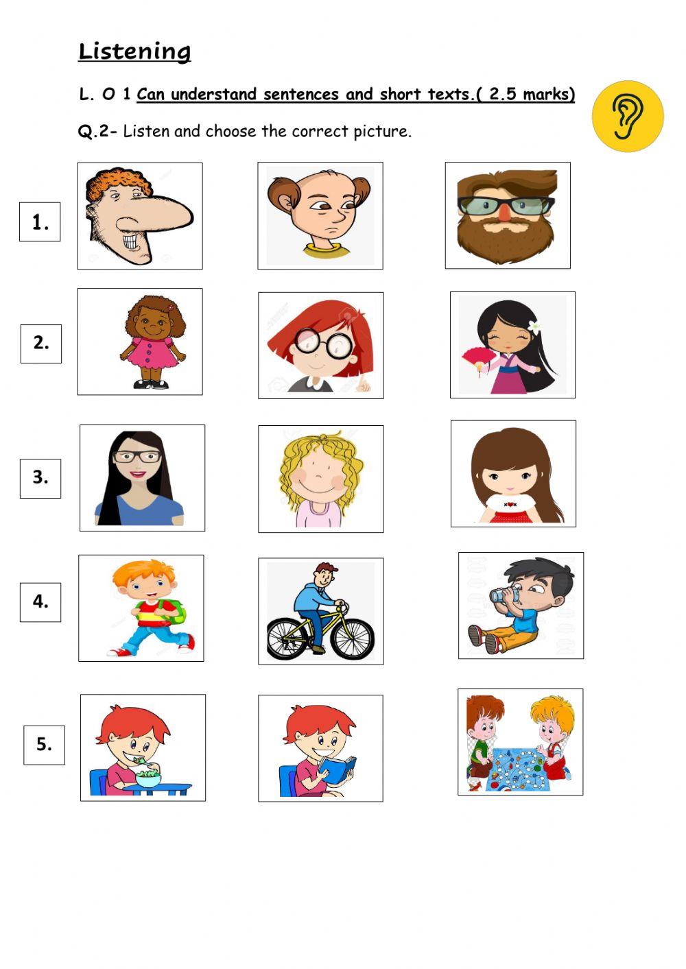 Listening and reading | Hajer85 | Live Worksheets