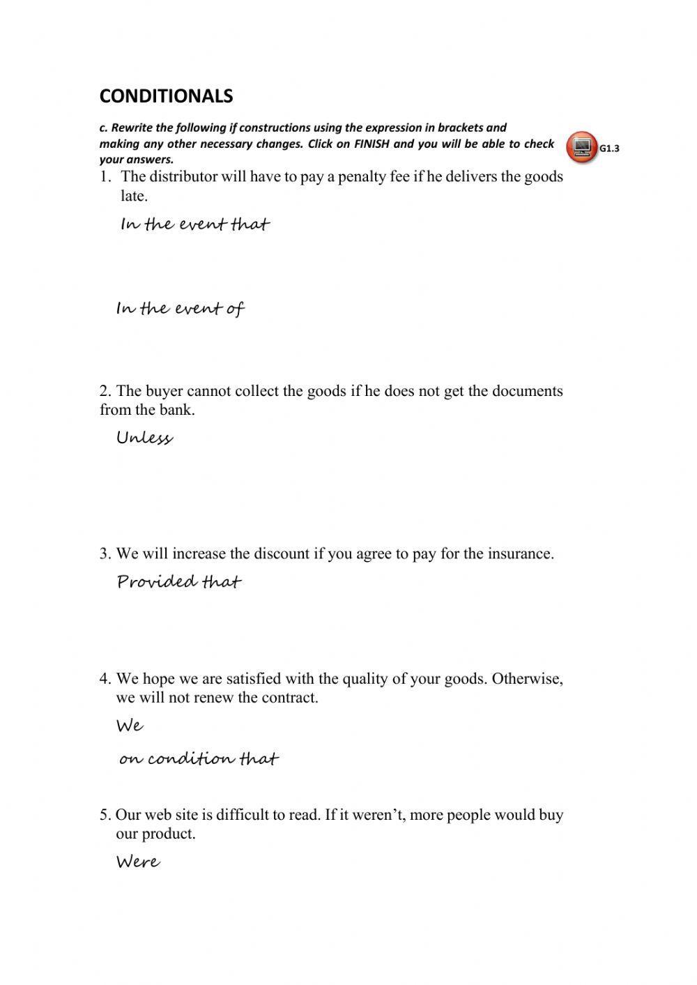 1.3 Advanced business conditionals