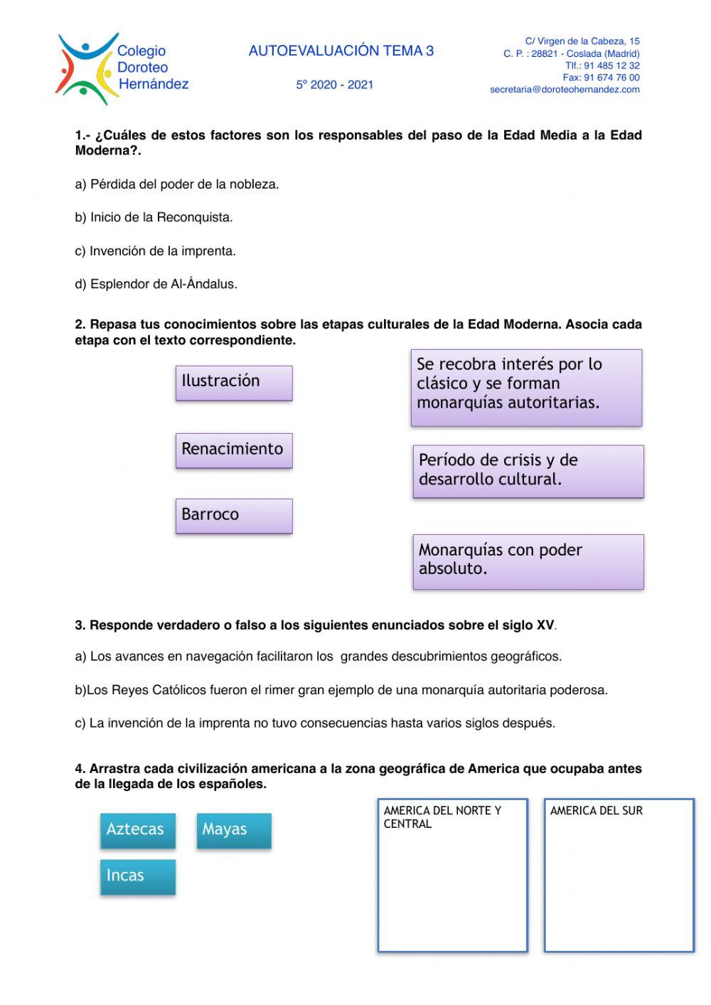 La Edad Moderna en España: siglos XV y XVI
