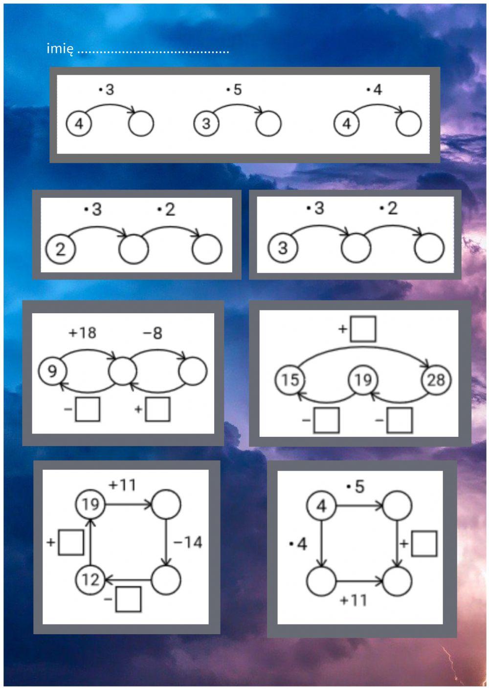 Dodawanie, odejmowanie, mnożenie w zakresie 30