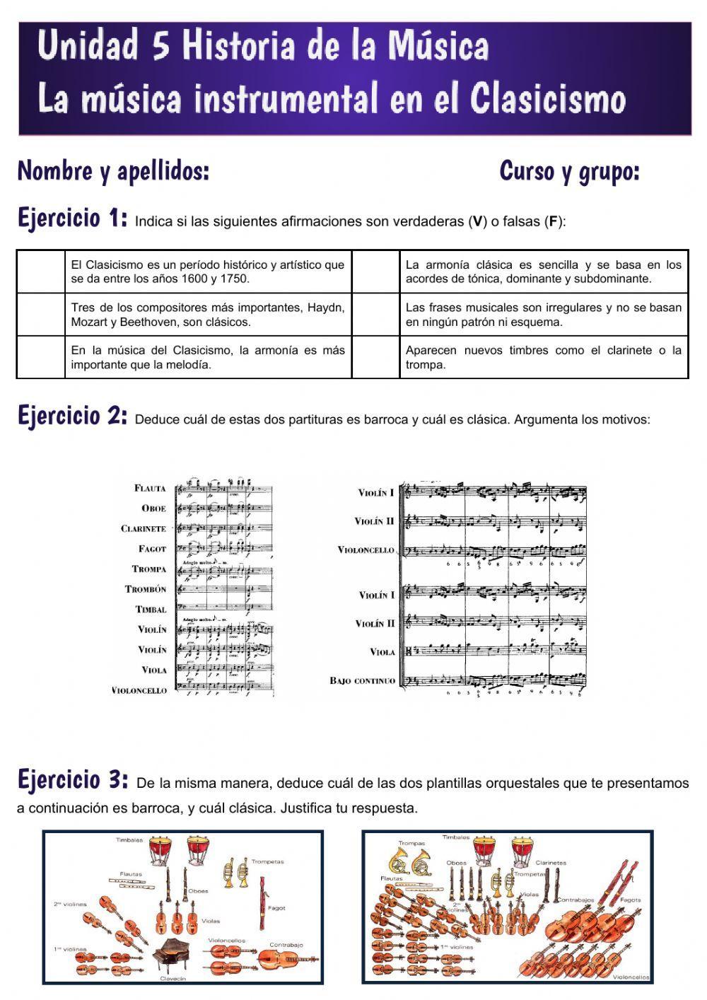 Unidad 5 Música instrumental en el Clasicismo