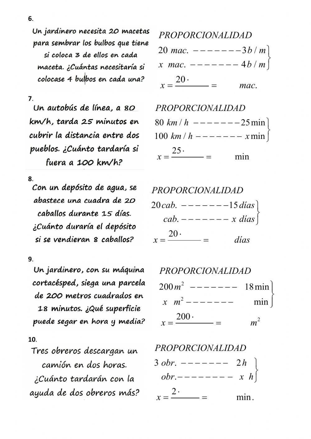 2º ESO-PROPORCIONALIDAD