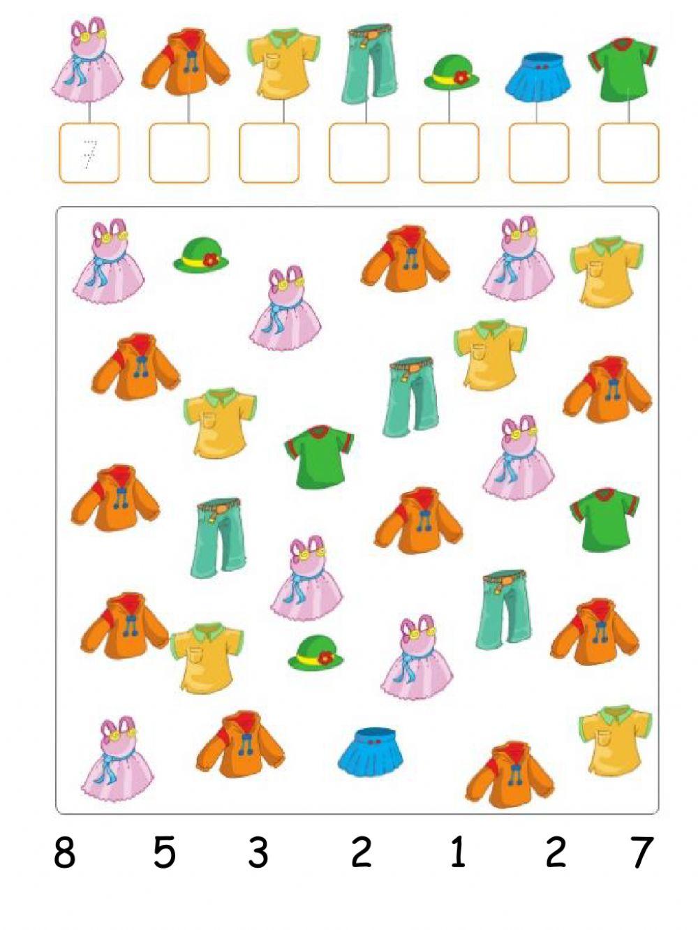 Contemos diferentes objetos....