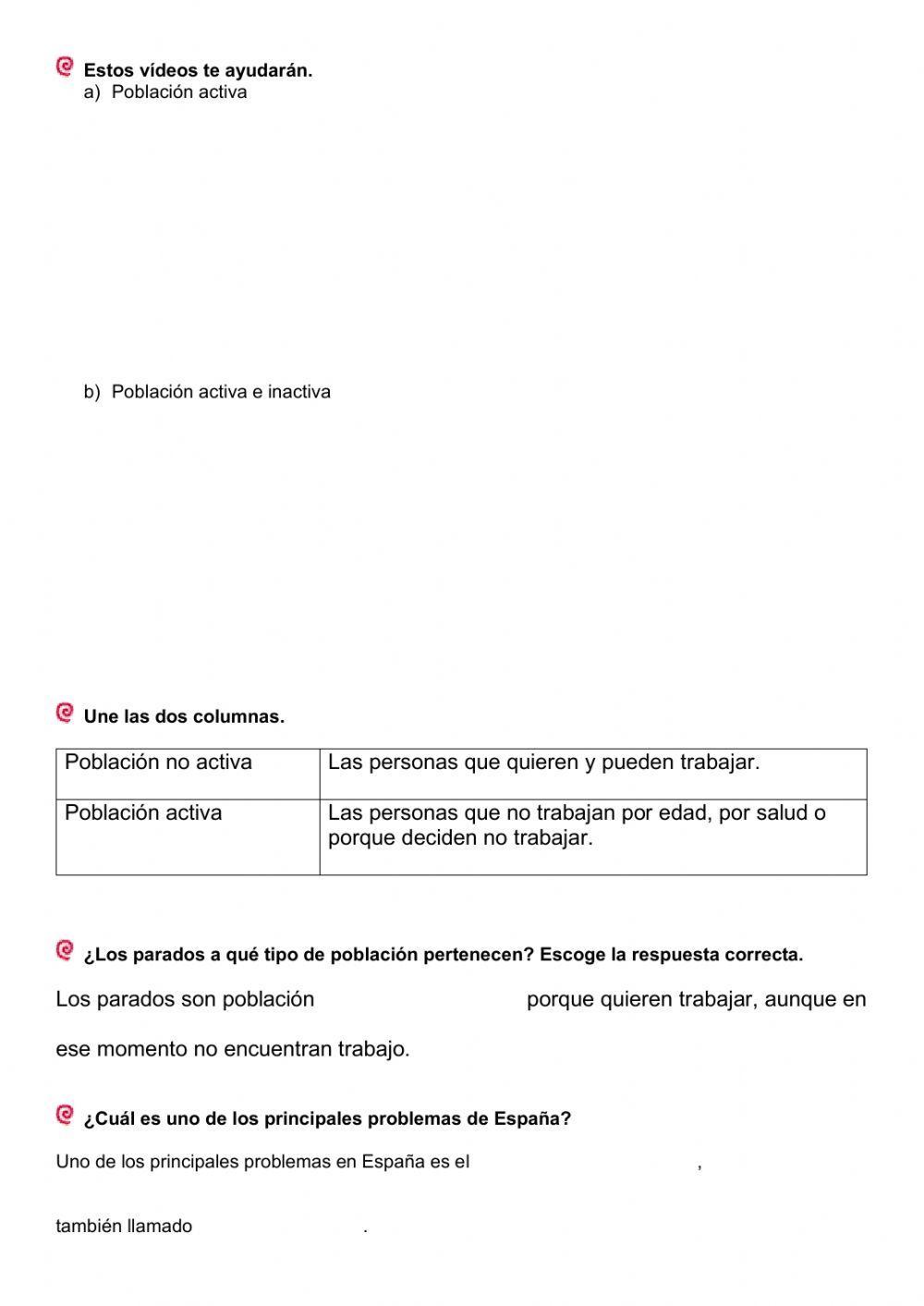 Las actividades económicas