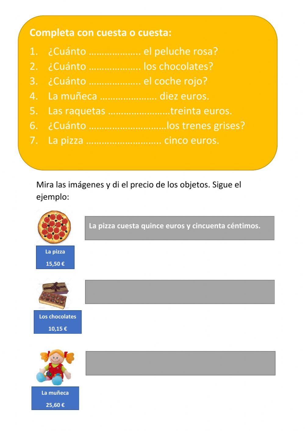 ¿Cuánto cuesta-cuestan?