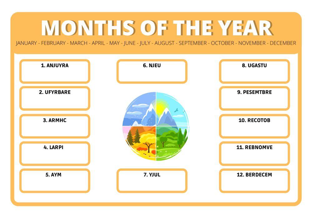 Months of the year