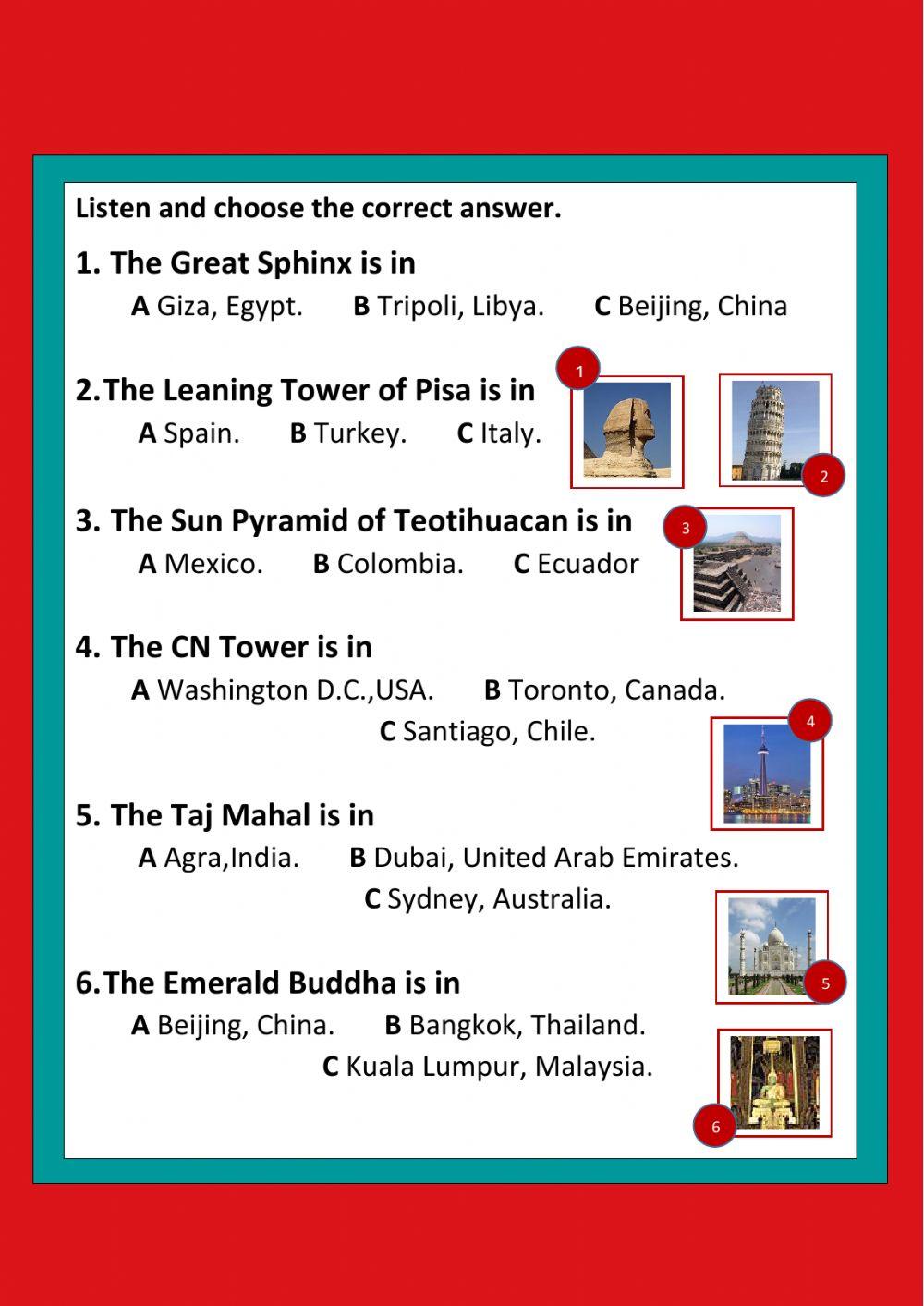 World landmarks World landmarks