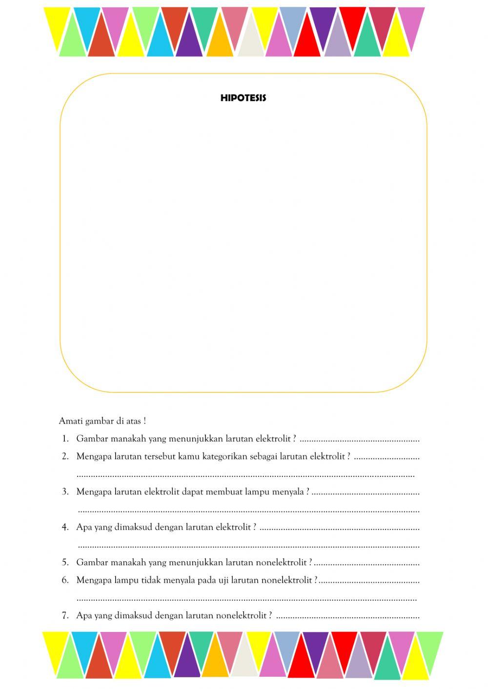 LKPD Larutan Elektrolit dan Non Elektrolit