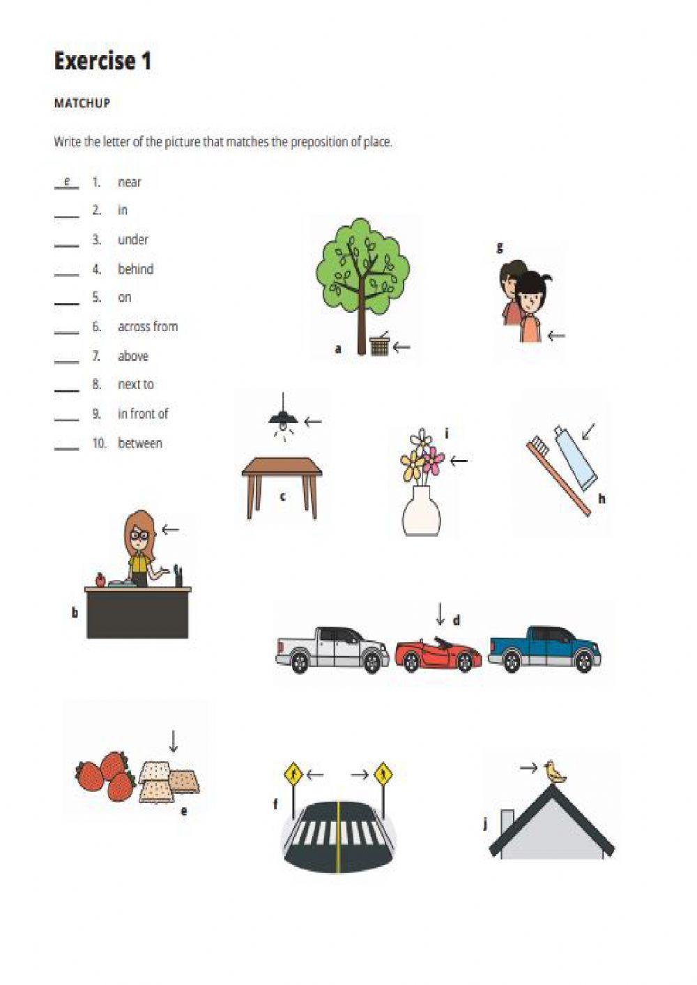 Preposition of places