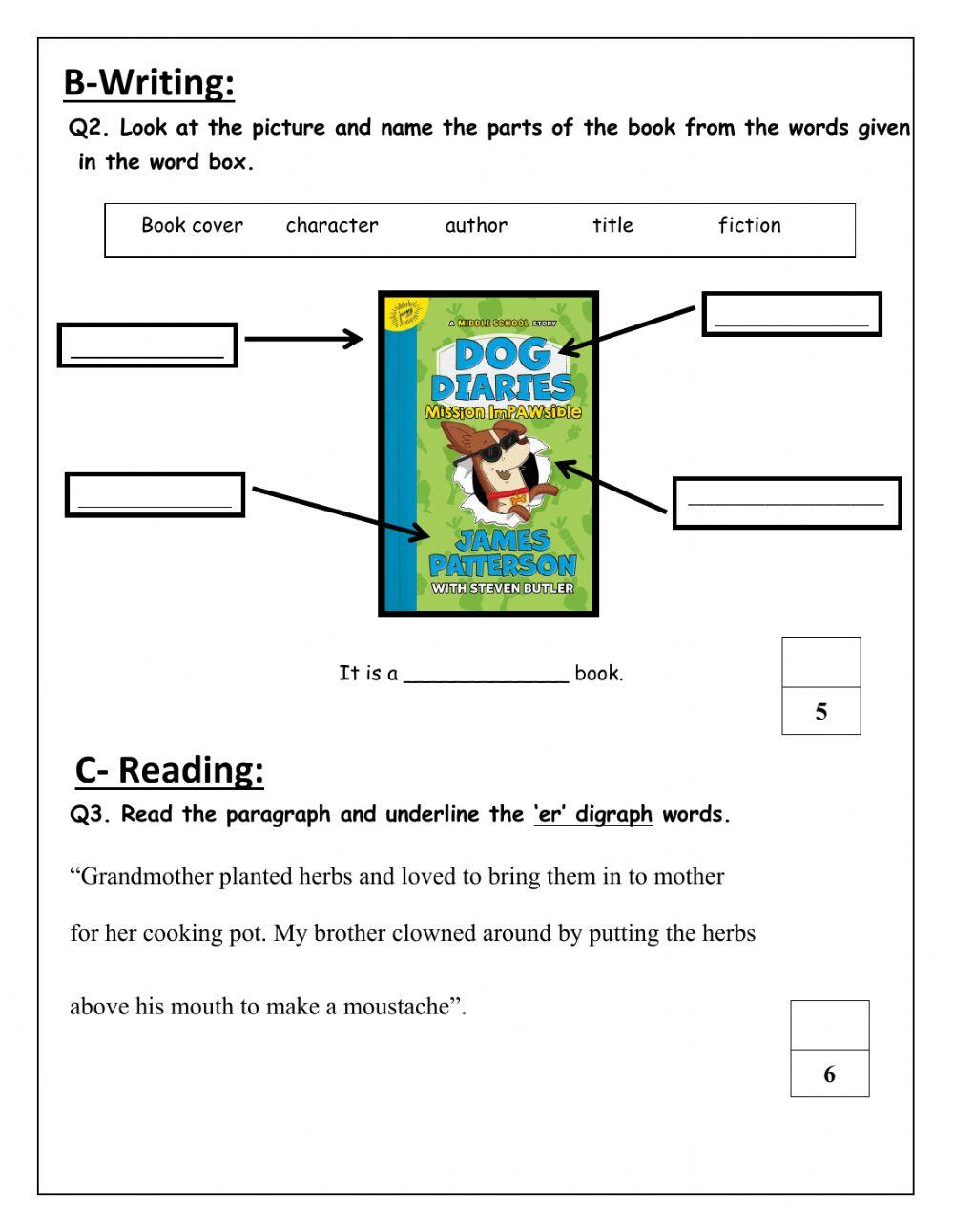 Grade 2- Monthly Test 2 -Mock Test