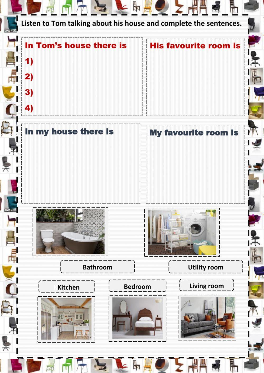 Rooms in a house Rooms in a house