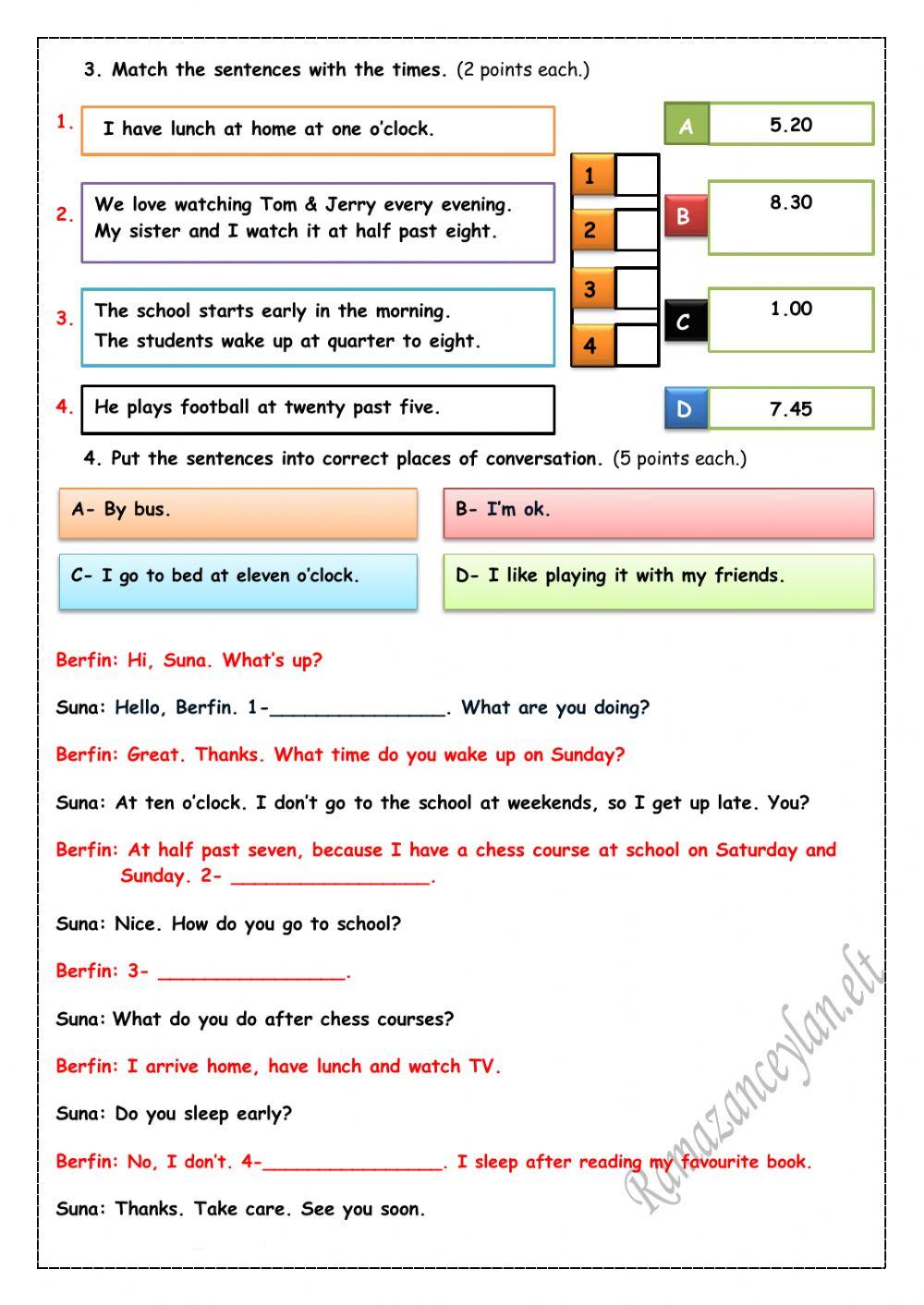 5.4. My Daily Routine Quiz