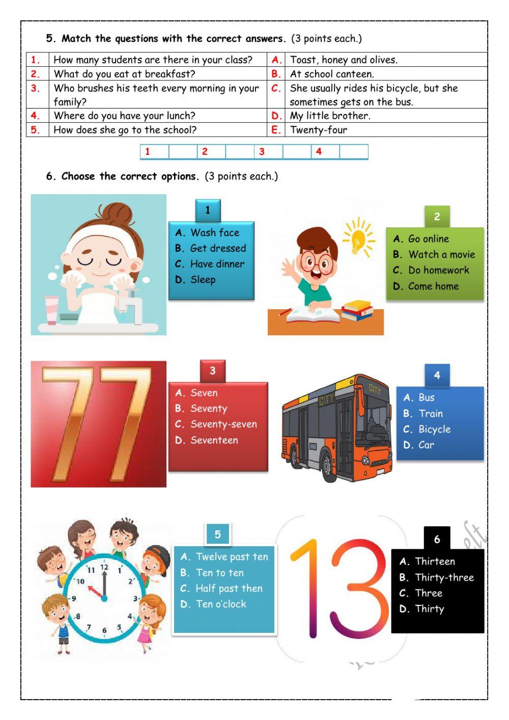 5.4. My Daily Routine Quiz