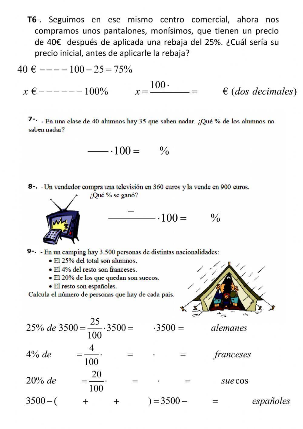 2º eso porcentajes 1