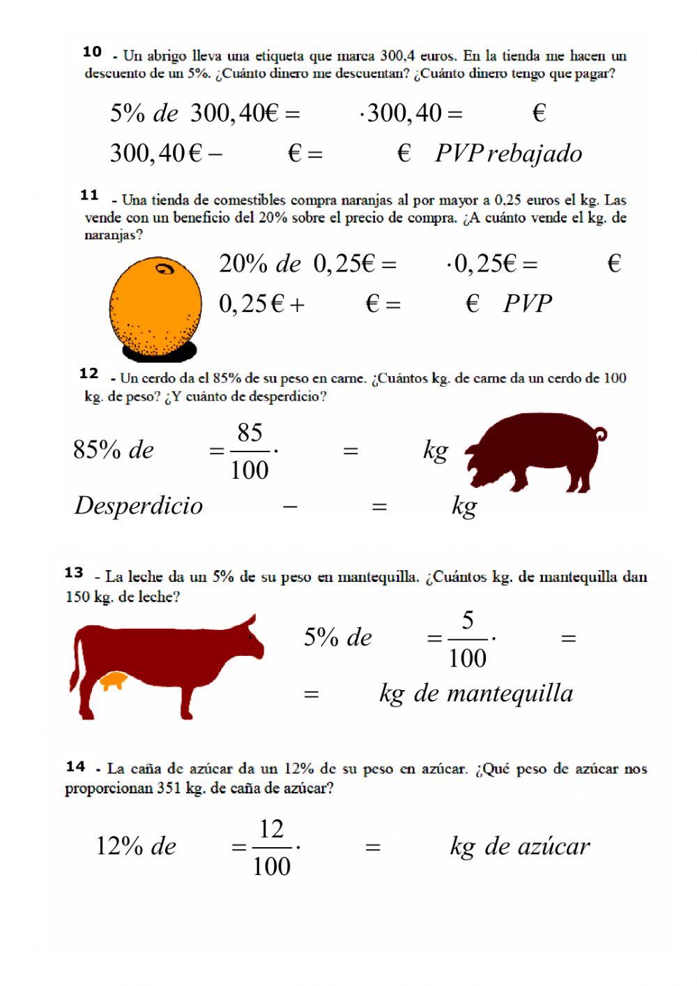 2º eso porcentajes 2