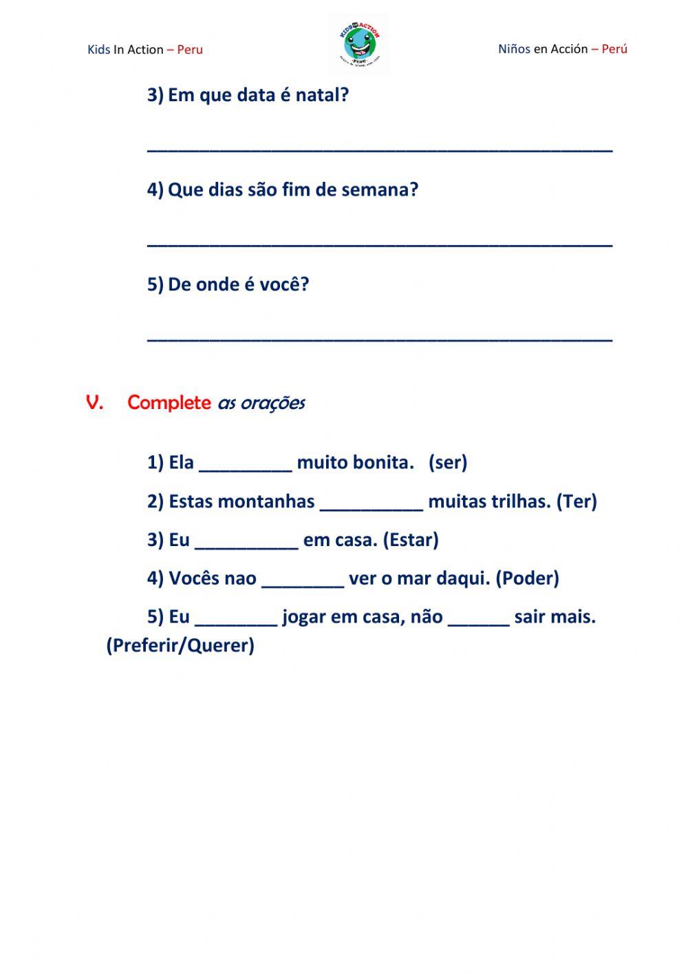 Prova de classificação