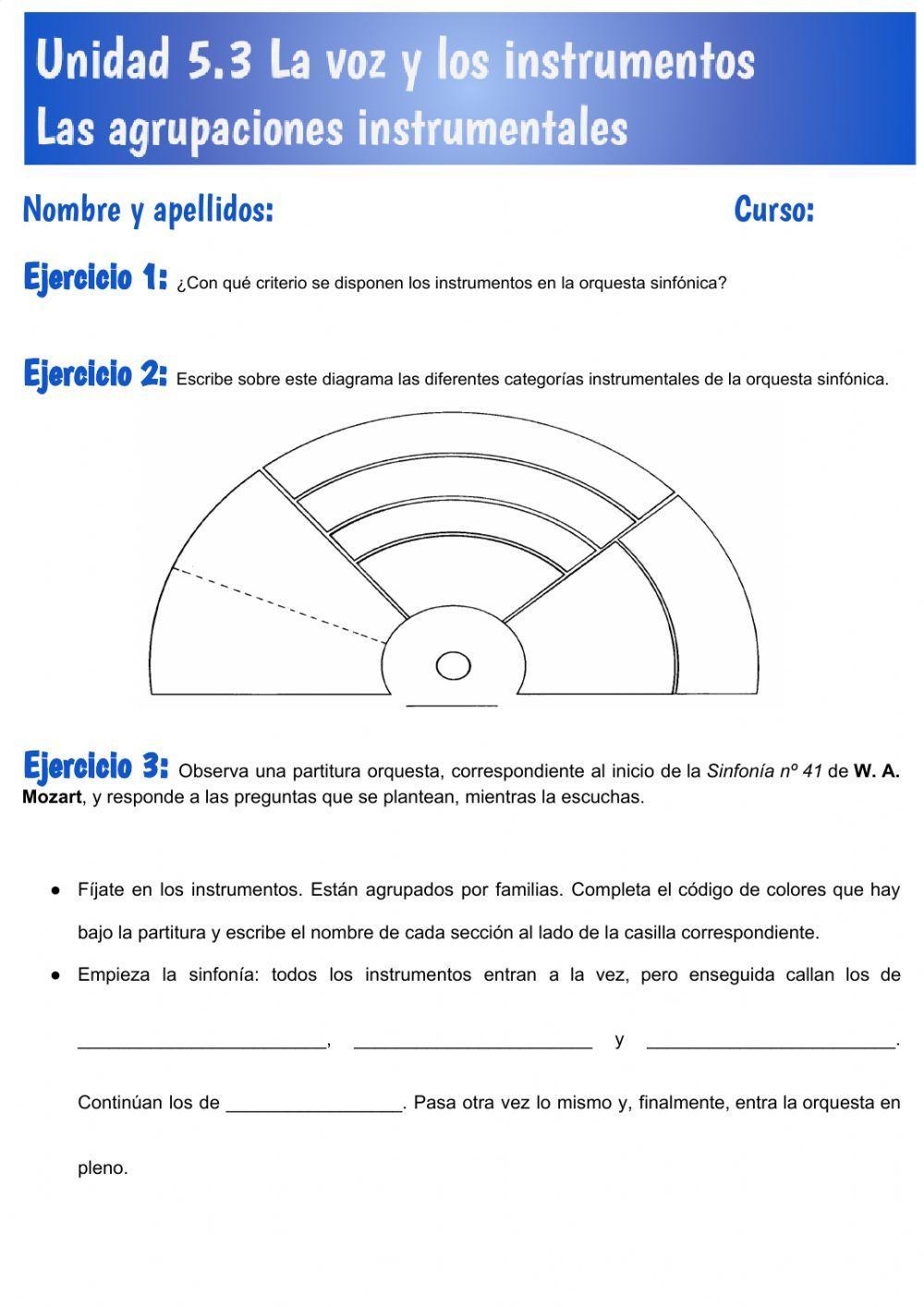 Unidad 5.3 Agrupaciones instrumentales