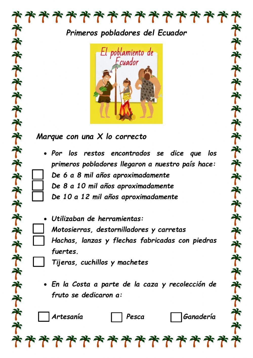 Primeros pobladores del Ecuador