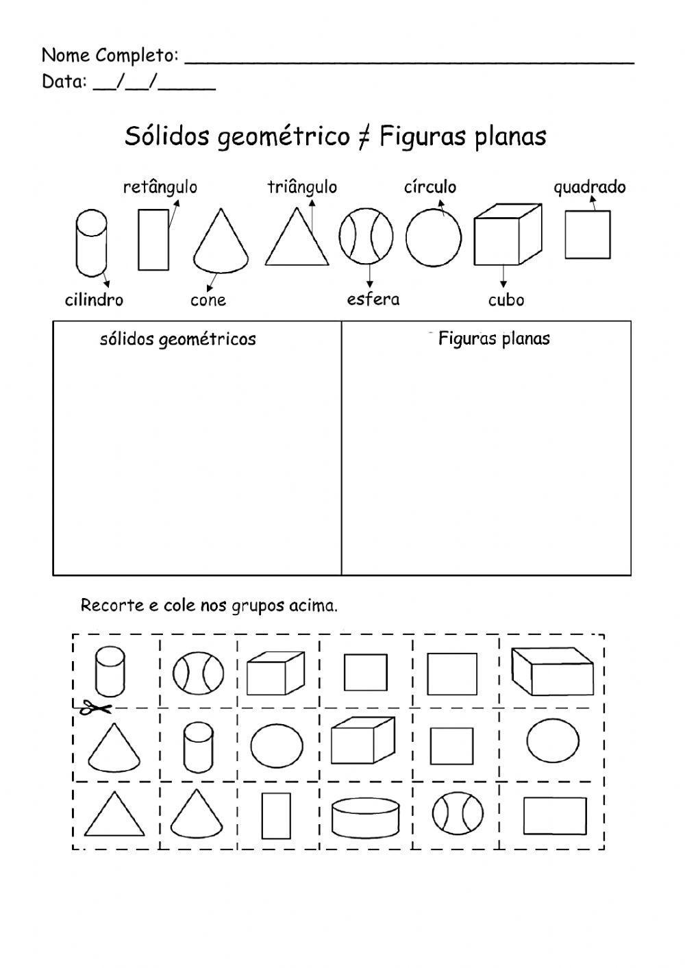 Figuras Planas e Sólidos Geométricos